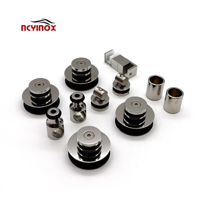 Frameless Sliding Rectangle Shower Enclosure Sliding-Rolling Door Hardware Kit
